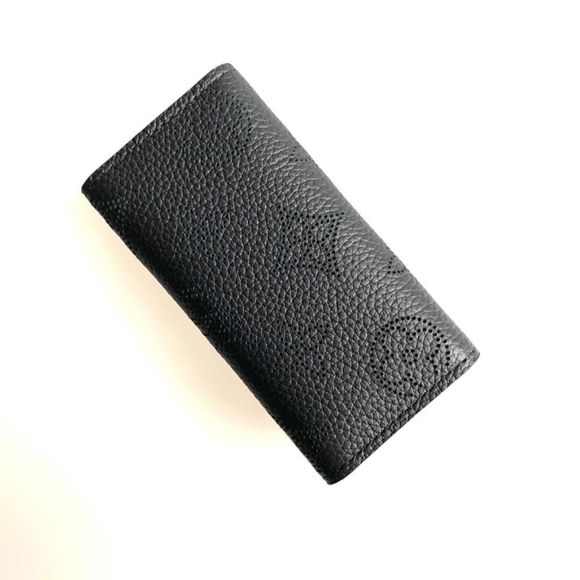 Louis Vuitton 4 Row Key Case Noir Black Silver Leather Genuine Leather Monogram - Picture 6 of 6